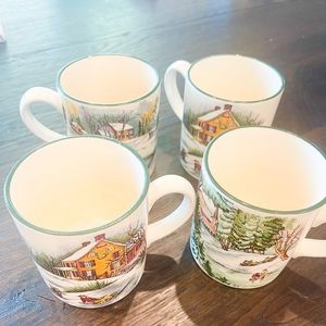 1992 winter scenes mugs